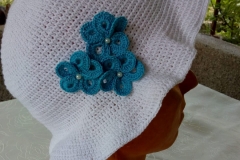 white summer hat