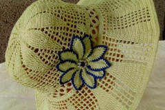 lemon yellow summer hat
