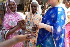 Chennai, visiting widows in the Slum