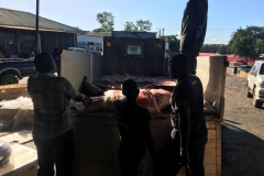 Loading 2000 kg of rice in Pemba