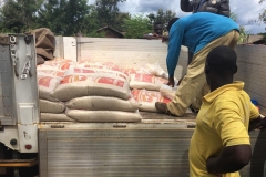 in Cuamba, distribution of rice