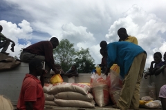 in Cuamba, distribution of rice