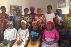 Widows group in Akure, in the training center