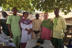 with a group of widows