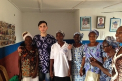 John in Akure, im Trainingszentrum