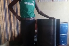 Manufacture of a device for charcoal production