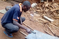Manufacture of a device for charcoal production