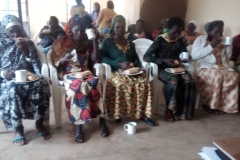 Präsentation of the project to another group of widows