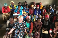 Meeting a group of widows in the western province of Rwanda