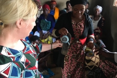 Meeting a group of widows in the western province of Rwanda