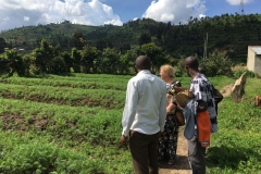 Meeting a group of widows in the western province of Rwanda