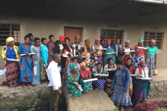 Meeting a group of widows in the western province of Rwanda