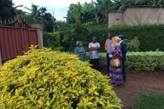 The garden of our guesthouse in Kigali